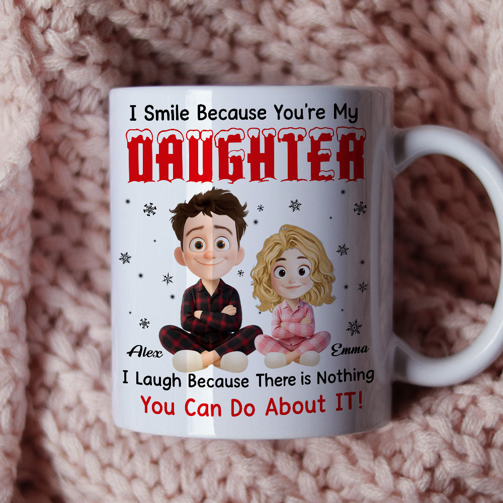 Personalized "My Daughter" Coffee Mug - a unique 3D effect custom gift for daughters.