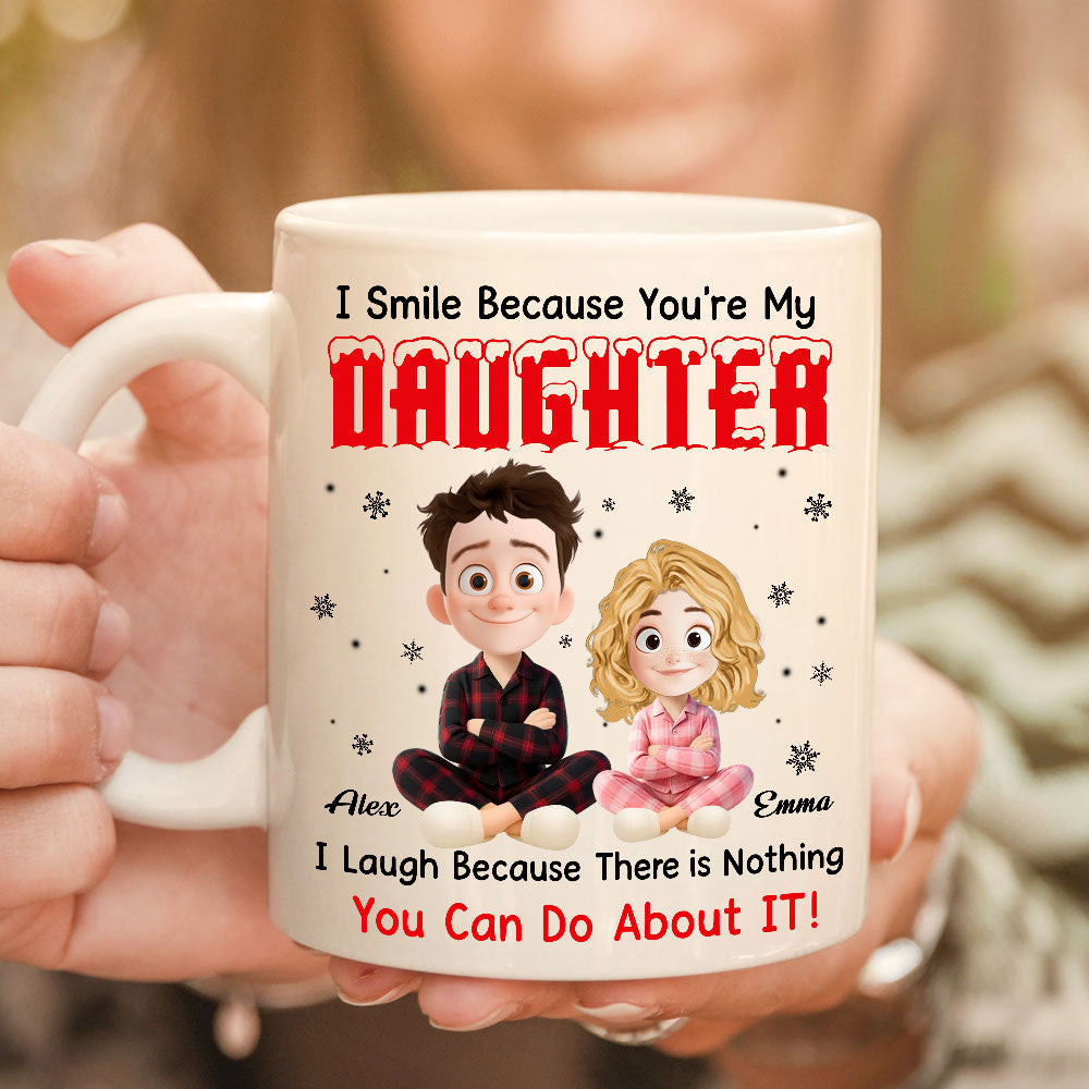 Personalized "My Daughter" Coffee Mug - a unique 3D effect custom gift for daughters.