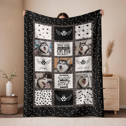 My Favorite Hello Memorial Personalized Blanket - a comforting sympathy gift.