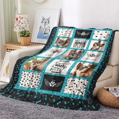 My Favorite Hello Memorial Personalized Blanket - a comforting sympathy gift.