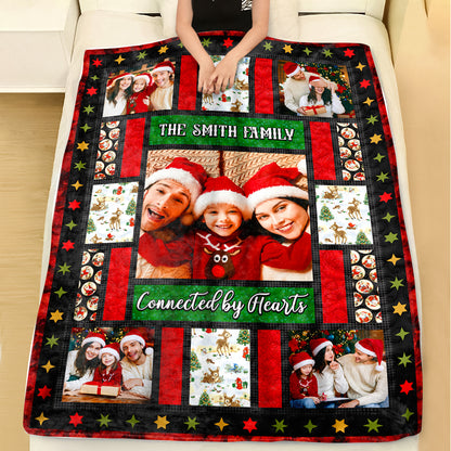 Personalized Our Family Christmas Funny Gift Custom Blanket.
