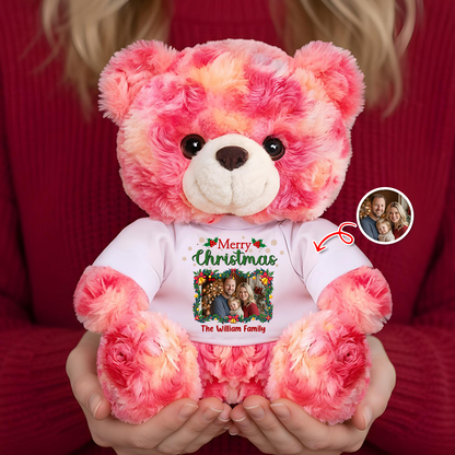 Personalized "Our Family" Teddy Bear Plush - Custom teddy bear gift with family names.
