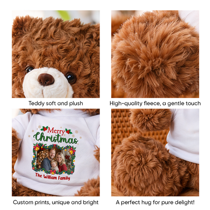 Personalized "Our Family" Teddy Bear Plush - Custom teddy bear gift with family names.
