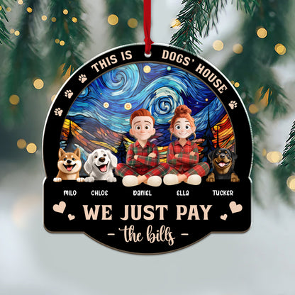 Pay the Bills personalized suncatcher window hanging.