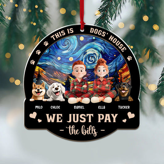 Pay the Bills personalized suncatcher window hanging.