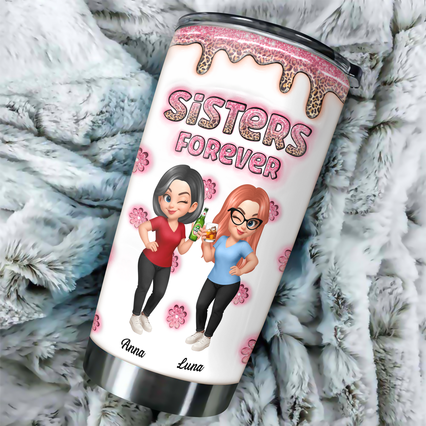 Personalized custom tumbler with name, perfect for a unique and thoughtful gift.