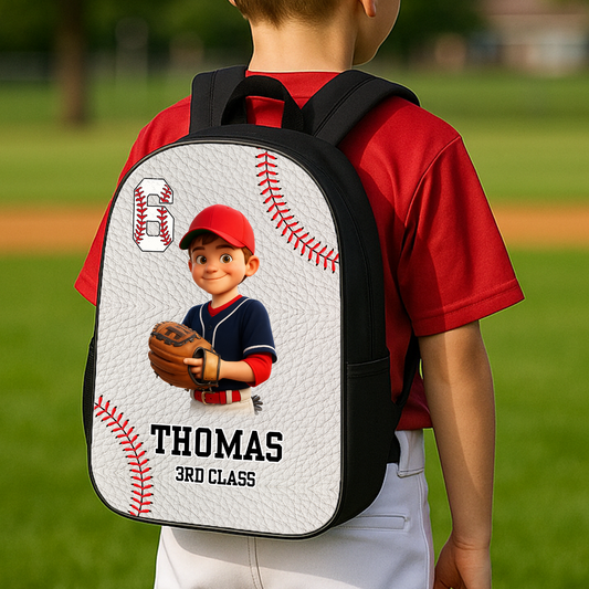 Personalized Name Backpack for kids. Custom school bag with chosen name, perfect for toddlers and children.