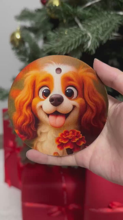 Funny Dog and Cat - Gift For Pet Lover - Custom Photo Lenticular Ornaments