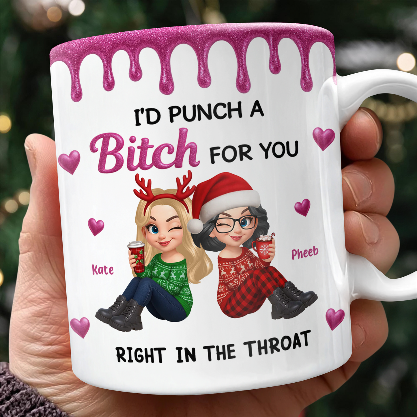 Punch For You My Girl Personalized Custom Coffee Mug