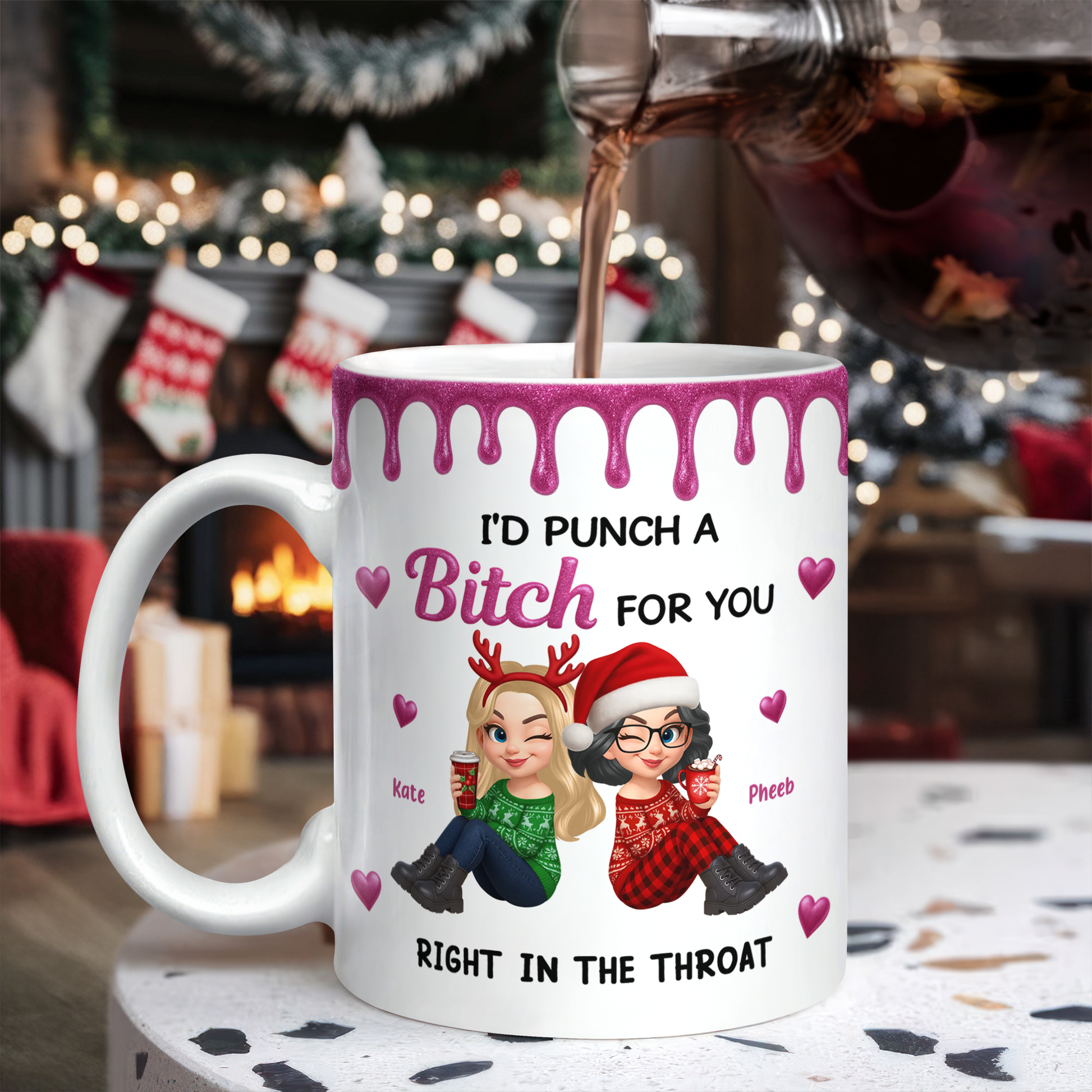 Punch For You My Girl Personalized Custom Coffee Mug