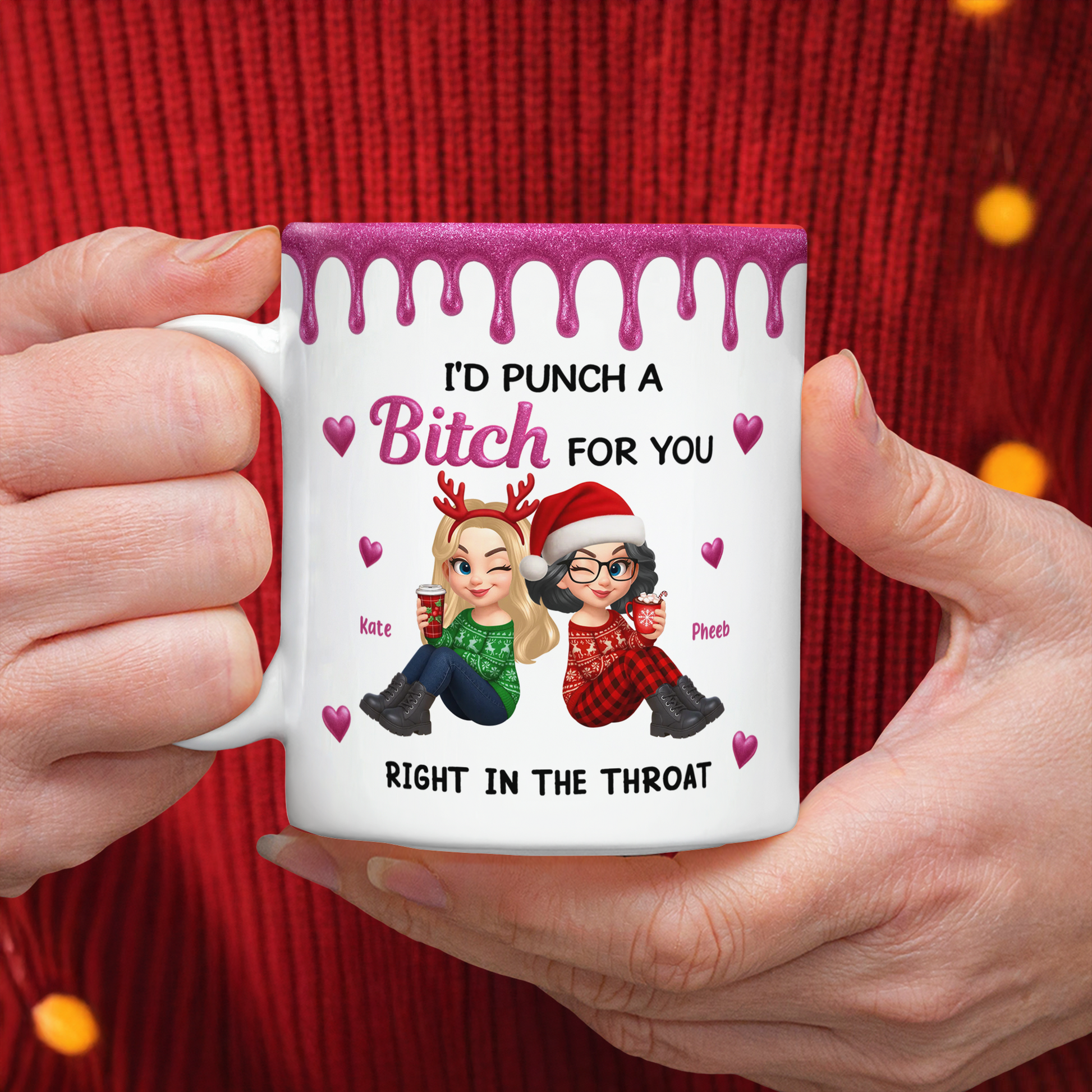 Punch For You My Girl Personalized Custom Coffee Mug