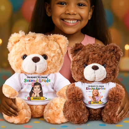 Personalized "Ready to Crush Class" Teddy Bear - Back to School Plush Gift