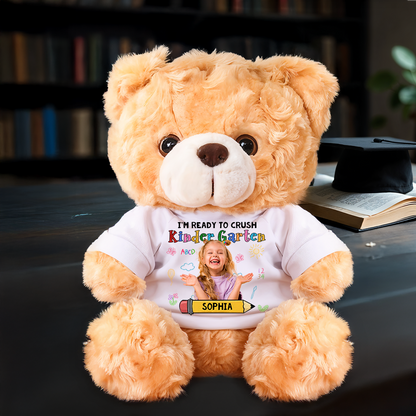 Personalized "Ready to Crush Class" Teddy Bear - Back to School Plush Gift