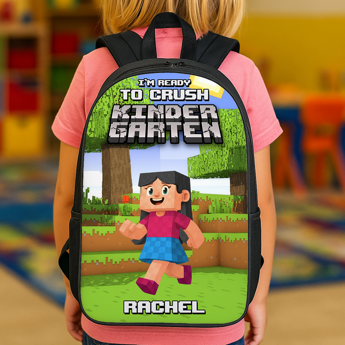 Ready to Crush Block Backpack for toddlers and children.