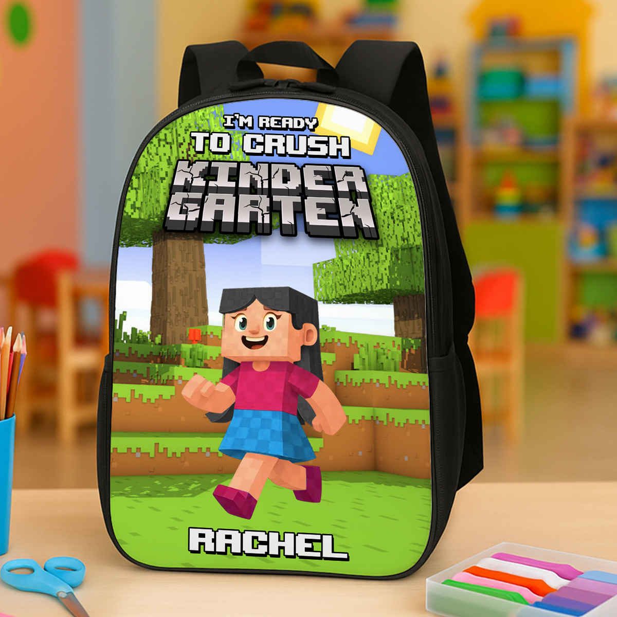 Ready to Crush Block Backpack for toddlers and children.