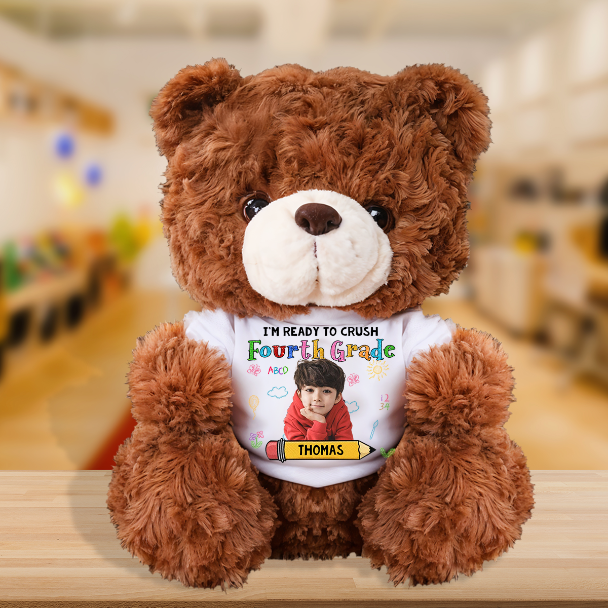 Ready to Crush Personalized Teddy Bear Plush - Custom gift for any occasion.