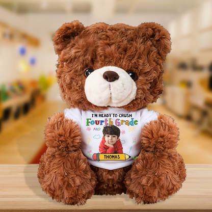 Ready to Crush Personalized Teddy Bear Plush - Custom gift for any occasion.
