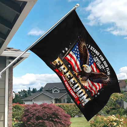 Stand For Our Flag 250 Birthday American Flag - Semiquincentennial Eagle Flag - Personalized House Flag