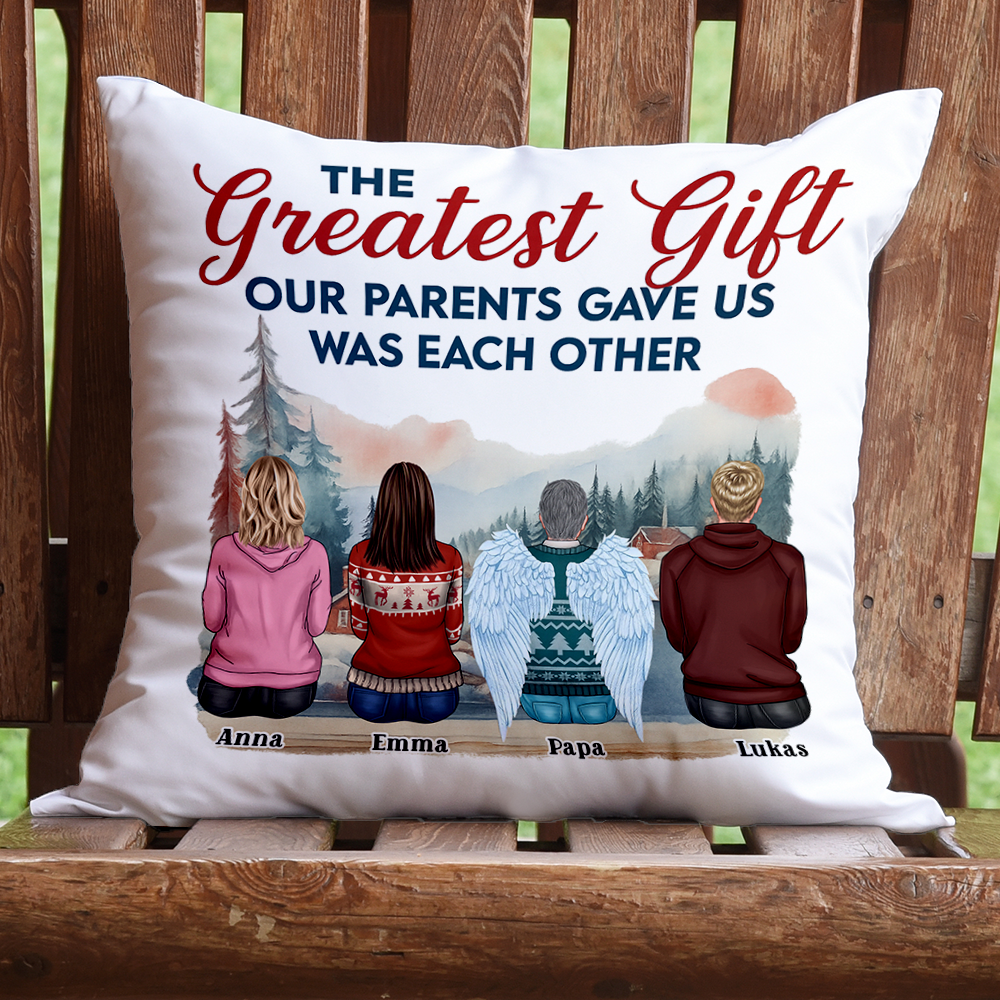 The Greatest Personalized Custom Pillow - a unique family gift.