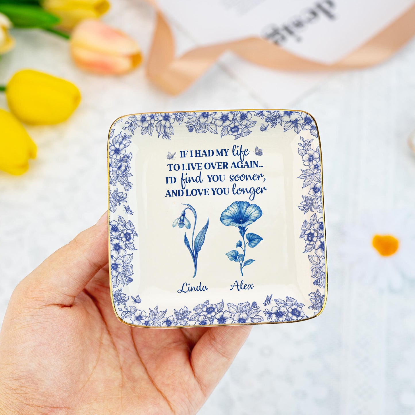 The Same Garden - Personalized Ring Dish - Mother's Day Gifts
