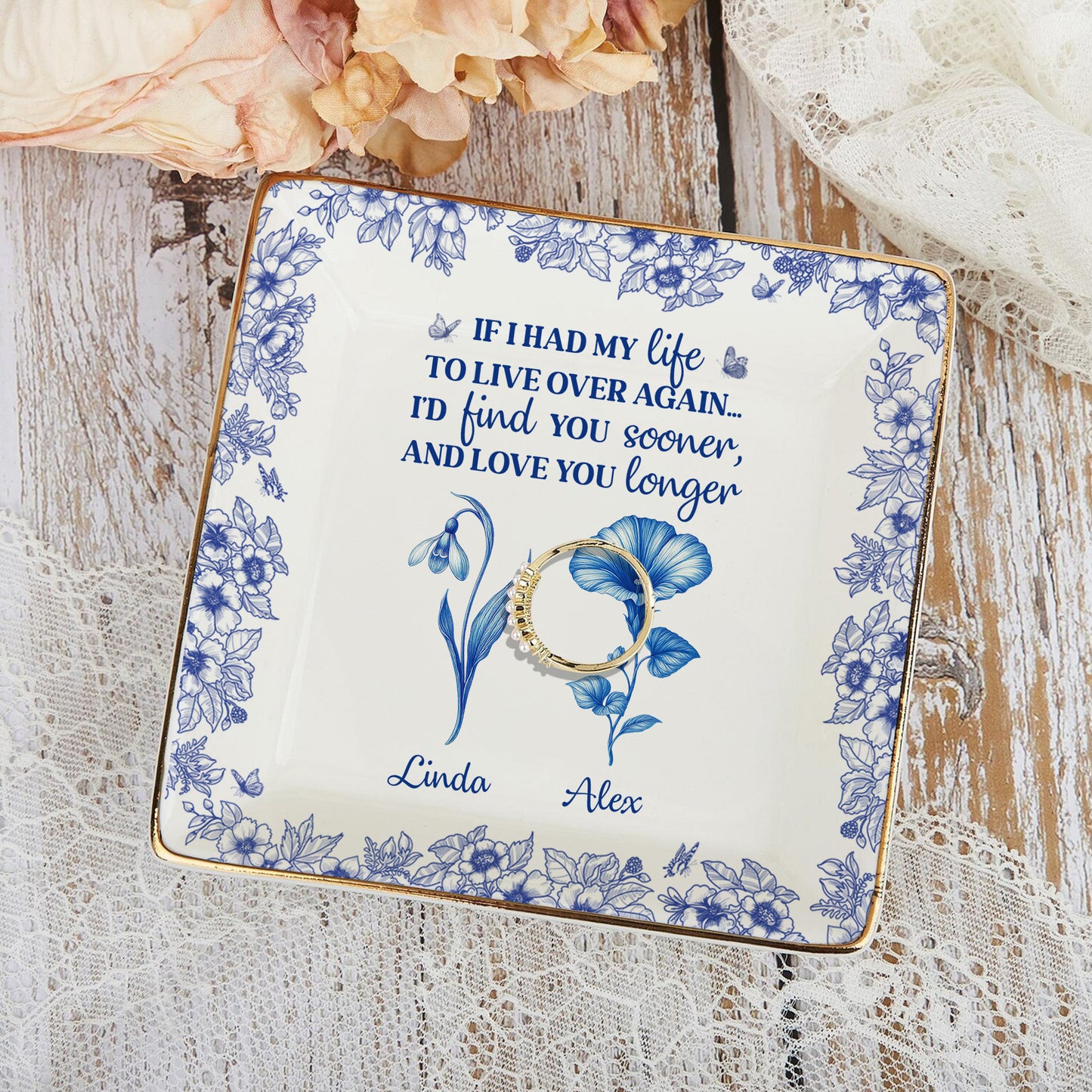 The Same Garden - Personalized Ring Dish - Mother's Day Gifts