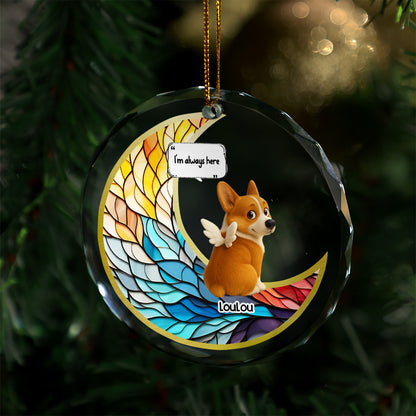 They Still Talk About You Personalized Glass Ornament - memorial Christmas ornament.