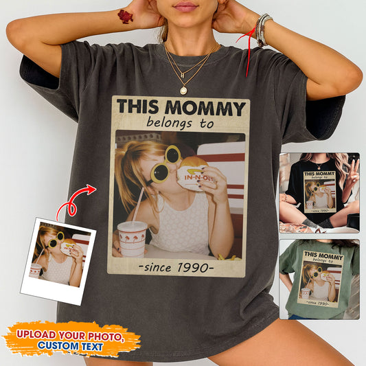 This Mommy Belongs To Custom Unisex T-Shirt. A personalized gift for Mom.