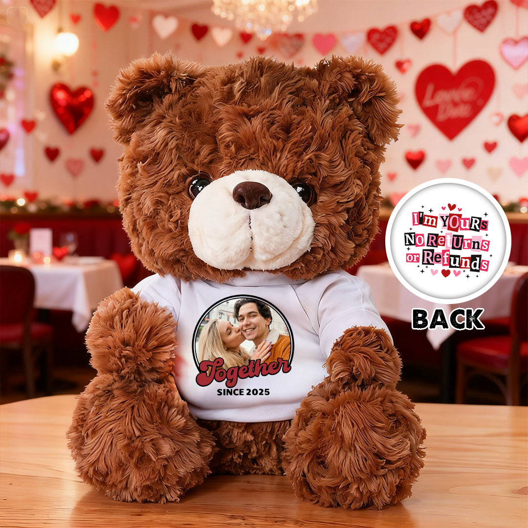 Premier Noël - Ours en peluche personnalisé