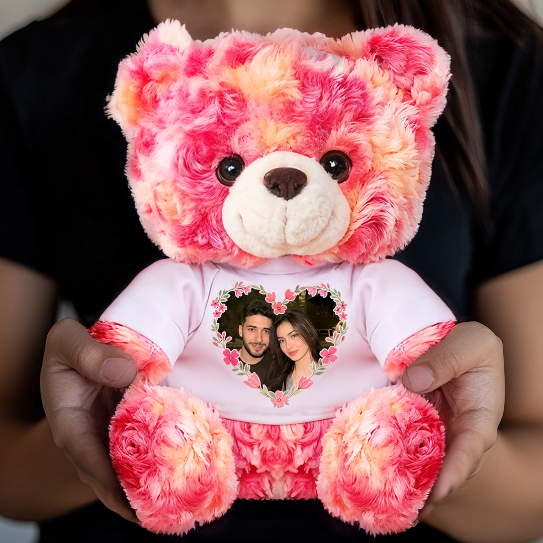 Personalized "Love You Longer" Teddy Bear - a custom Valentine's Day plush from Jillian Customs.