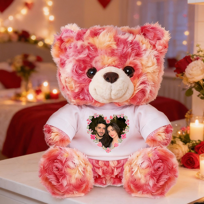 Personalized "Love You Longer" Teddy Bear - a custom Valentine's Day plush from Jillian Customs.