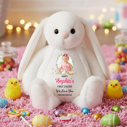 We Love You First Easter - Personalized Custom Bunny Plush