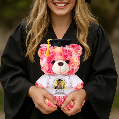 Wildflower Custom Graduation Teddy Bear Plush - Graduate Bear With Cap, 2025 Graduation Gift
