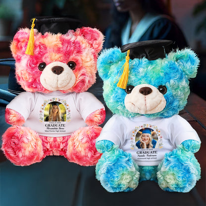 Wildflower Custom Graduation Teddy Bear Plush - Graduate Bear With Cap, 2025 Graduation Gift