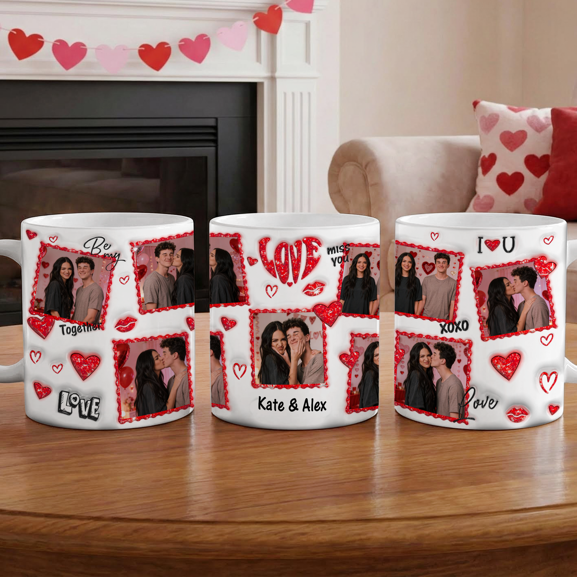 You and Me, We Got This custom coffee mug with personalized photo.