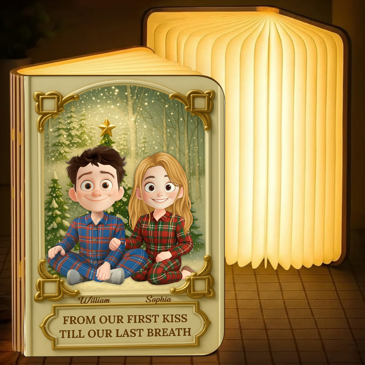 You and Me We Got This Personalized Book Lamp - a unique gift idea for loved ones.