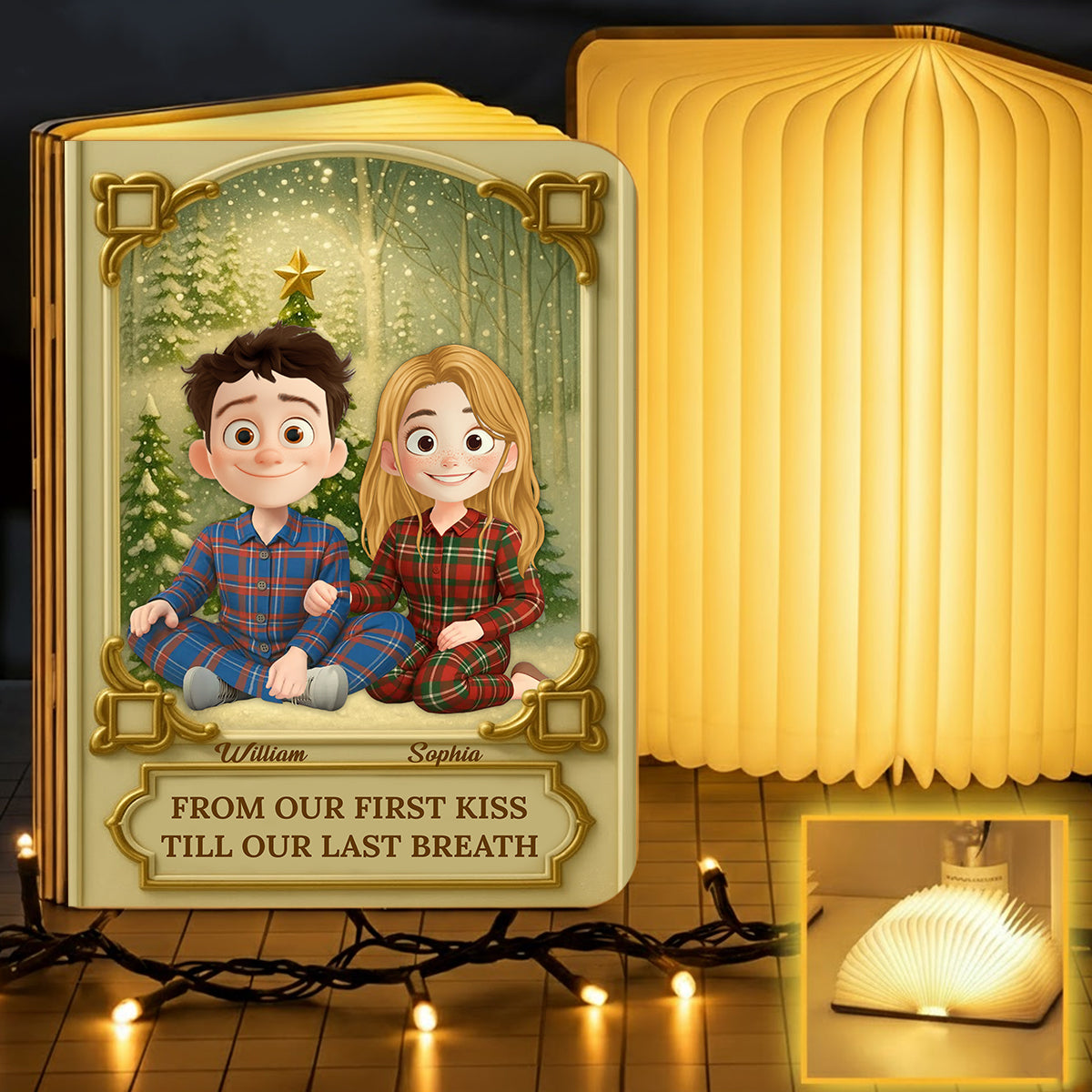 You and Me We Got This Personalized Book Lamp - a unique gift idea for loved ones.