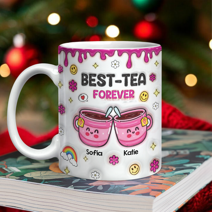 You Will Always Be My Best Tea Personalized Coffee Mug - 3D effect custom gift.