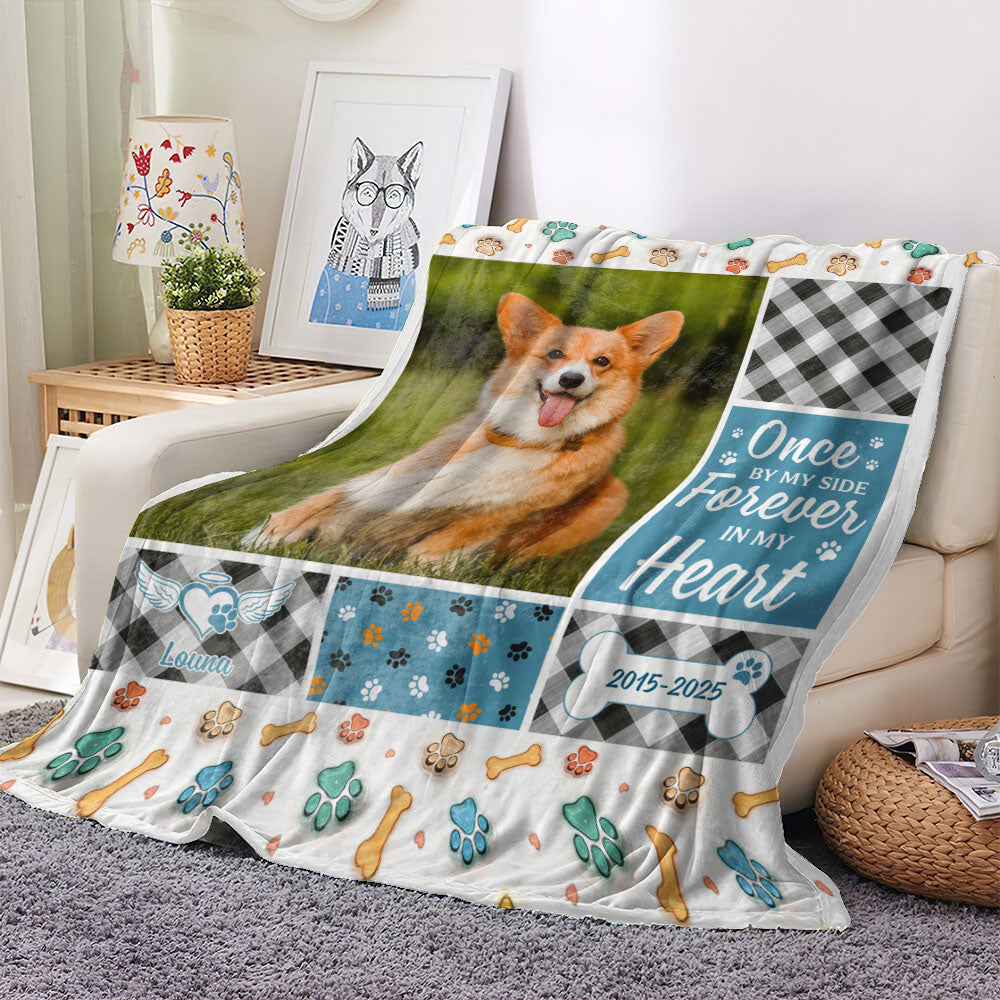 Your Wings Were Ready Memorial Blanket - Personalized custom sympathy gift.