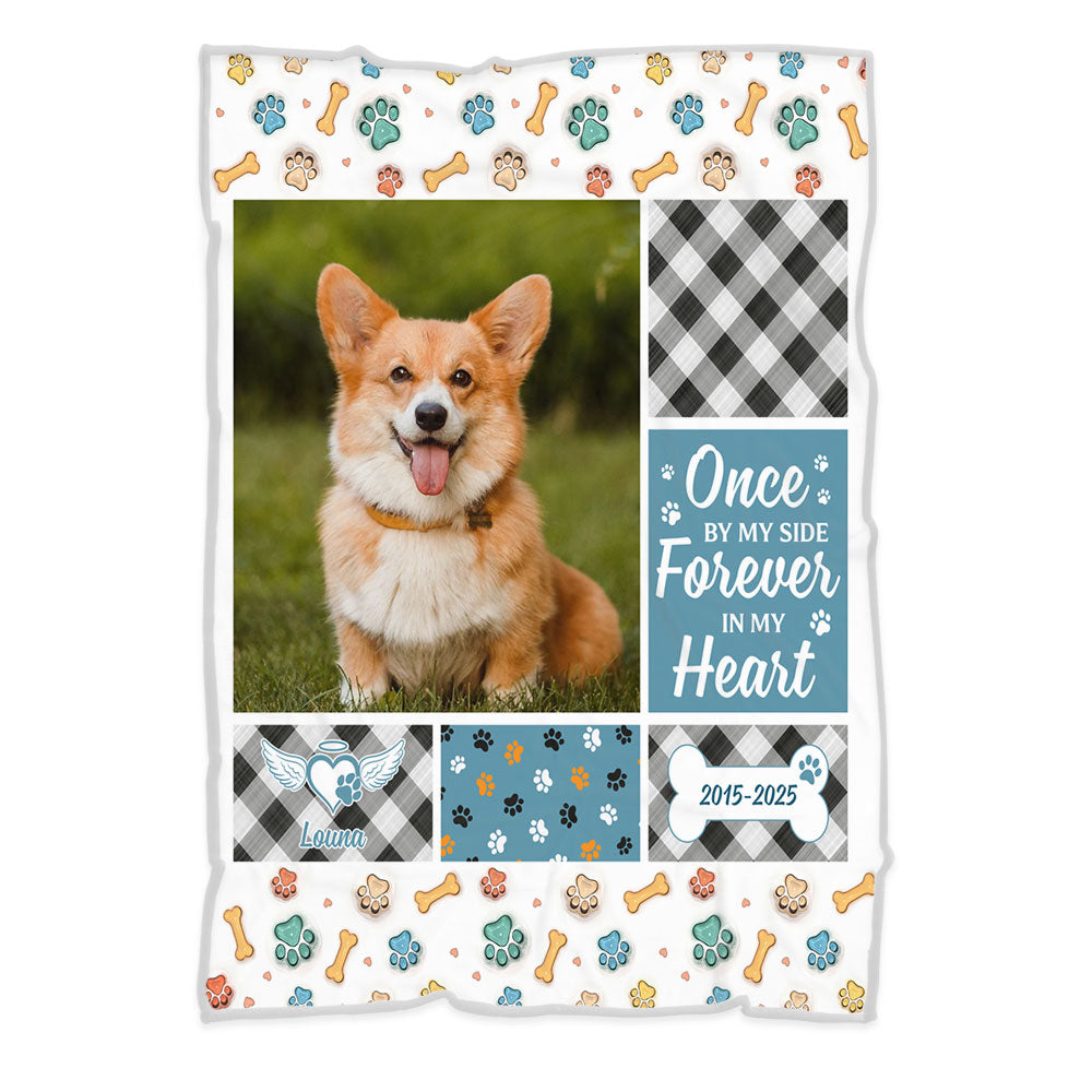 Your Wings Were Ready Memorial Blanket - Personalized custom sympathy gift.